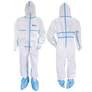 China Waterproof 170cm 50gsm Disposable Protective Coveralls on sale