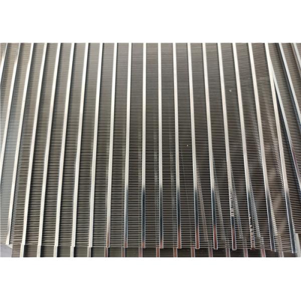 Easy To Leakage 20inch 250 Micron Wedge Wire Screen , Steel Mesh Screen For