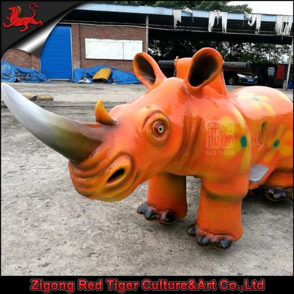 220V Animatronic Dinosaur Ride Children Age Speed Adjustable