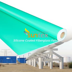 Fireproof Silicone Coated Fiberglass Fabric with Water Repellent and Corrosion