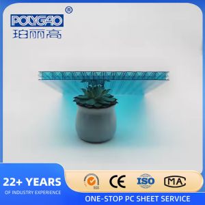 Flame Retardant Polycarbonate Sheet Multiwall 30mm X Structure For Wall Panel
