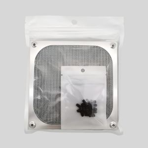 Aluminum Frame Mesh Fan Dust Filter Grill Fan Filter Mesh Silver / Black