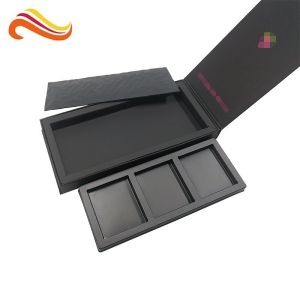 Chocolate Packing Custom Paper Packing Box Black Color With Food Grade Tray