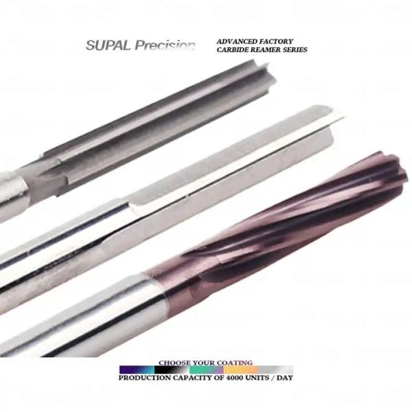 Quality Precision Solid Carbide Reamers Shank Diameter 4 - 20mm Cutting Length 20 - 60mm wholesale
