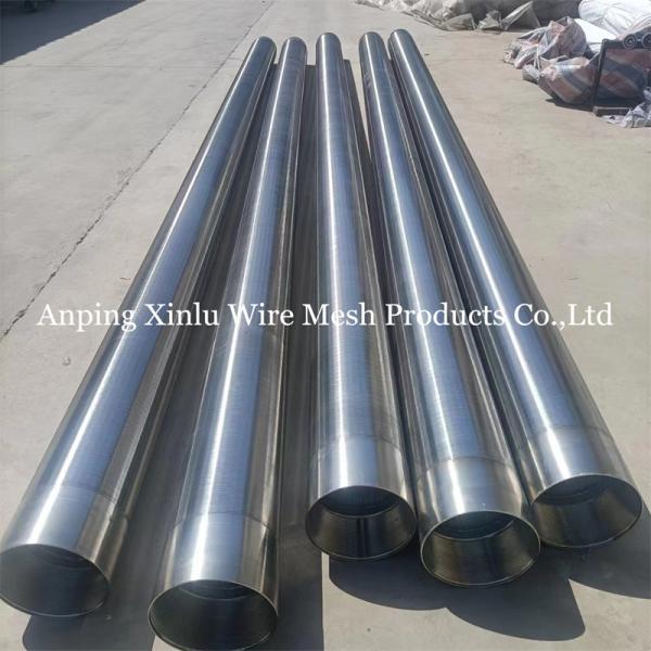 Quality Customized Stainless Steel no Magnetic V Wire Wedge Wire Wrapped Screen Pipe with Slot Size 0.05-10.0 Mm wholesale