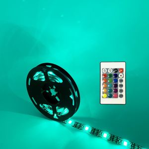 hot sale china12v 5m smd5050 waterproof ip65 rgb led strip lights with remote