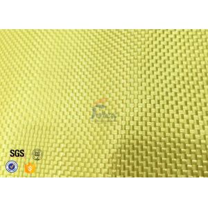 Plain / Twill Weave Aluminized Kevlar Fabric 1000D Yellow Chemical Resistance