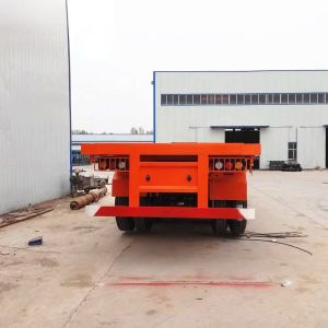 New 3-Axle 12-Tire Flat Plate Semi-Trailer For Sale With Carrying Capacity Of 30