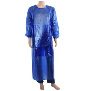 Eco-Friendly Waterproof Long Sleeve Protective Overalls Custom PVC/TPU Apron Eco