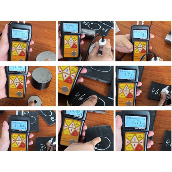 9999m/S 6 Times/Per 128*64 Ultrasonic Thickness Gauge