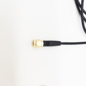 30cm ECG Medical Cables 2 Lead 4.0mm Electrode Snaps To RP SMA Female Right