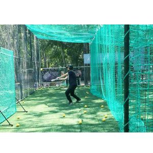 Green PE Knotless 10cm Mesh Fall Arrest Net Construction Safety Catch Net
