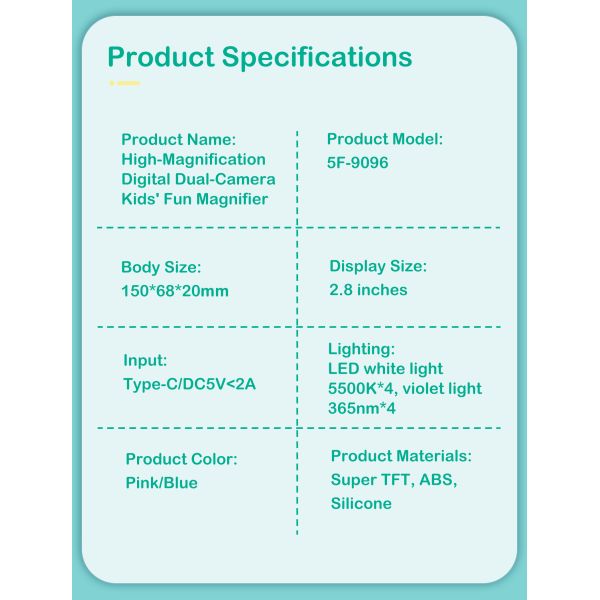 Multi Functional Magic Duo Recordable Compact Digital Magnifier for Insect Observation & Jewelry Appraisal