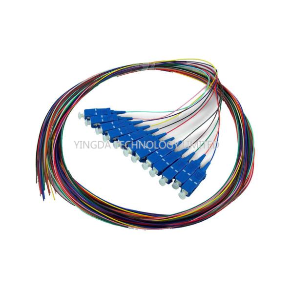 SC / UPC SC / PC Multi Core Fiber Optic Pigtail cables 12 Core 0.9mm