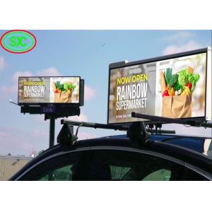 Customizable P3 LED Taxi Top Screen Ads Small, Detachable And Easy To Install