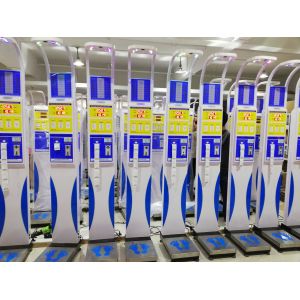 Vertical Digital Body Weight Machine , Weight Scale Vending Machine With Bmi