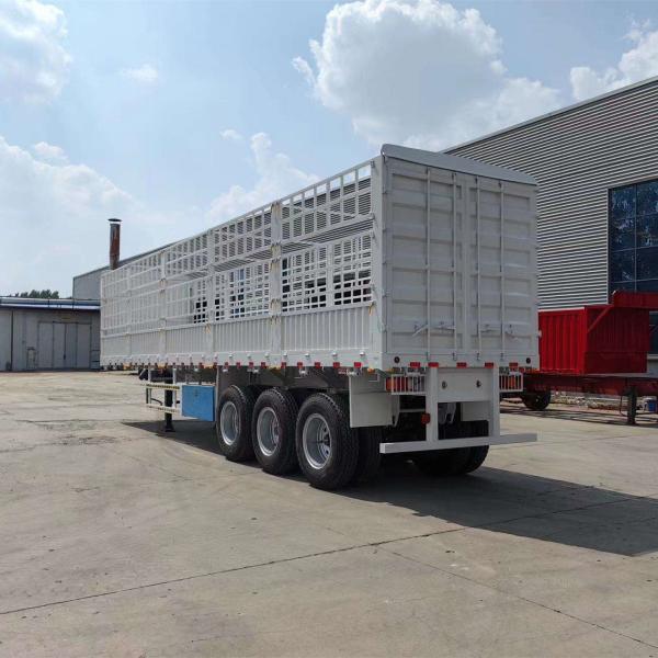 High Quality 34 Axles Loaded 60-80 Tons Of Agricultural Cargo Transport Fence Semi-Trailer