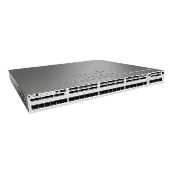 24 Gigabit SFP Ports Cisco WS-C3850-24S-E Managed L3 Switch Suitable for Workstation and Customizable