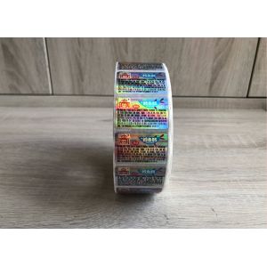 Customized self adhesive PET hologram laser anti counterfeit label