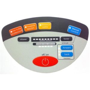 Cheap Customized Multi-colors Gloss Graphic Overlay With Embossed Buttons for sale