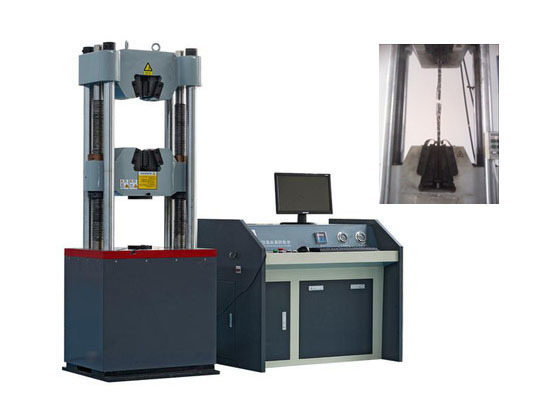 Quality Precise analysis of mechanical properties with servo hydraulic testing machine for steel strands in engineering wholesale