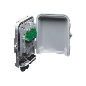 8 Port Fiber Distribution Box Mechanical Splice With 2 Inlet Ports