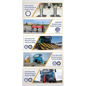 Remote Control Wedge Barrier System Hydraulic Impact Tested IWA