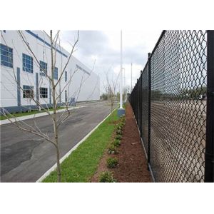 Stainless Steel Diamond Mesh Galvanized Or PVC Coated Chain Link Wire Mesh Fence