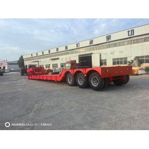 Cheap ABS Anti-lock Braking System Capacity Gooseneck Lowbed Trailer for Construction and Mining for sale