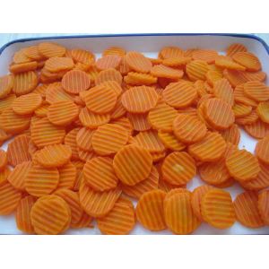 IQF Frozen Carrots Slices, Crinkle Cut