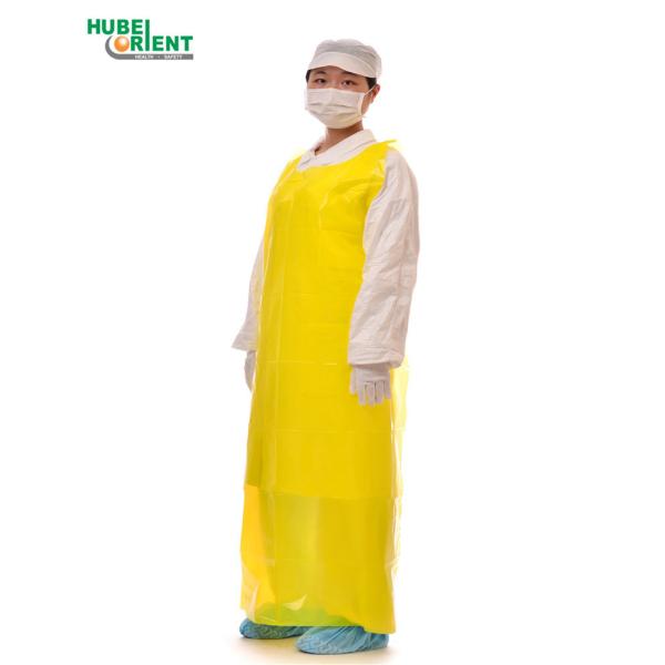 Waterproof PE Disposable Apron With Smooth Or Emboosed Surface Oil-Proof Kitchen Use Plastic Apron