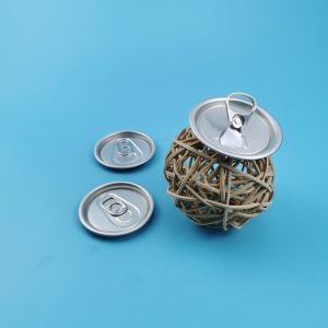 Customized 73mm Diameter Aluminum Beverage Can With Lids Easy Open End