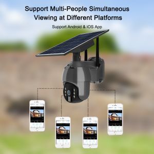 Outdoor Solar Powered 2MP Security Camera 2.4Ghz WiFi 5dbi Antenna