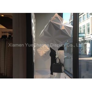 Shop Window Display Decorations Custom Fiberglass Cube Wall Long - Life