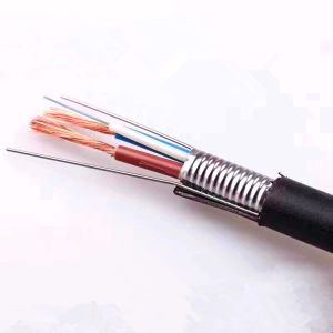 OPLC Photoelectric Composite Hybrid Cable 4 Core Fiber Optic Cable With Copper