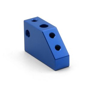 Custom CNC Turning Aluminum Part With Blue Anodizing