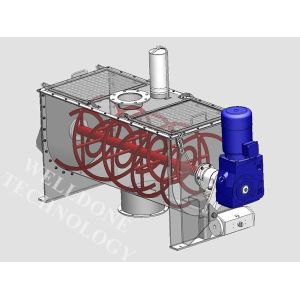 CH Series Horizontal Ribbon Mixer , Wet Powder Ribbon Mixer Machine
