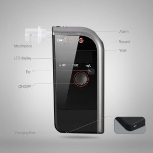 Professional Breathalyzer with Fuel Cell Sensor, Portable Breath Alcohol Tester