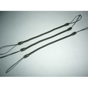 Slim 1.2mmCoil Line 135MM Unworking Length Flex Mini Solid Black Spiral Cords