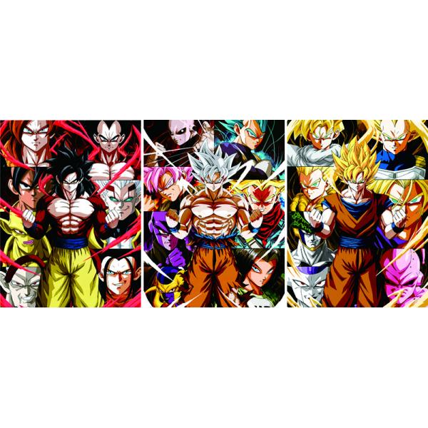 Quality Goku Anime Dragon Ball 3D Lenticular Poster CMYK Printing wholesale