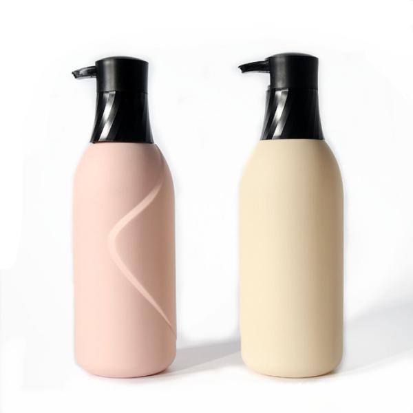 Recyclable Body Lotion Pump Bottle HDPE 500ml Soap Dispenser Bottle With Custom