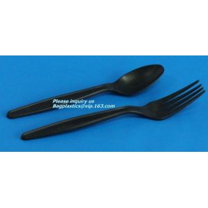 5.5 inch BPA FREE Spork Biodegradable Plastic PLA Fork Spoon Combination Corn