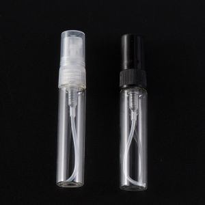 2ml 3ml 5ml 10ml Mini Small Empty Clear Glass Perfume Bottles with Luxury Round