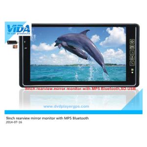 Cheap 9inch car rearview mirror monitor with Hannstar new panel MP5 Bluetooth USB,SD for sale