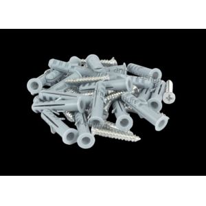 8mm Plastic Wall Plug Screws OEM Pp Or Pe Material Use For Wall