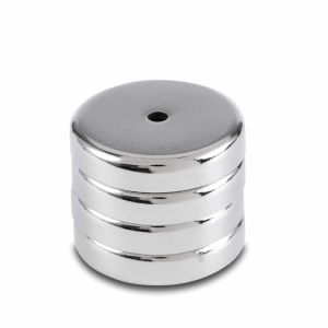 Counterbore Hole NdFeB Pot Magnet D16MM /- 0 Tolerance Nickel-plated Ni-Cu-Ni