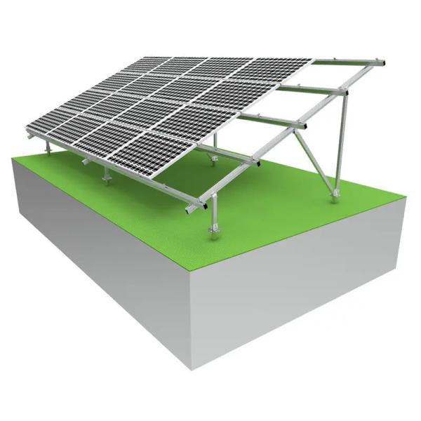 Screw Foundation Solar Panel Support Frame Solar Panel Chassis Up To 60m/S Wind