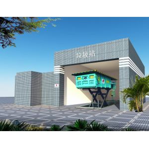 Horizontal Lifting Refuse Garbage Compression Station