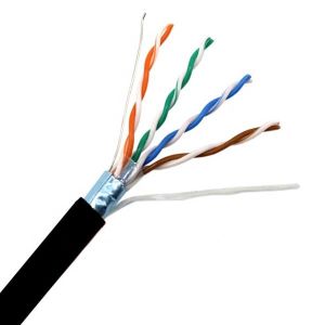 China FTP Bare Copper Cat5 Ethernet Cable 1000ft Each Roll 4 Pair 1000Mhz on sale