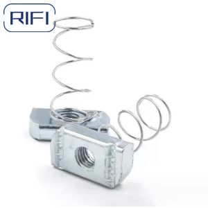 Sizes Range From 1/4" to 3/8" Long Zinc Spring Nuts Channel Nut